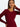 Eos - Classic Ribbed Mimi Dress - Burgundy