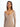 Arizona - Ribbed V-Neck Midi Dress - NUDE