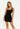 Melanie – Geripptes Minikleid mit Rundhalsausschnitt SCHWARZ