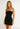Melrose - prążkowana prosta sukienka mini typu tuba - BLACK