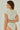 białe prążkowane damskie body basic "Ecru"