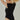 czarne prążkowane damskie body basic "Black"
