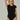 czarne prążkowane damskie body basic "Black"