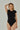 czarne prążkowane damskie body basic "Black"