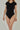 czarne prążkowane damskie body basic "Black"
