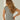 szare prążkowane damskie body basic "Gray"