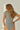 szare prążkowane damskie body basic "Gray"