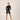 czarne legginsy biker z modalu "Black"