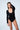 czarne damskie body z dekoltem v "Black"