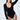 czarne damskie body z dekoltem v "Black"