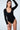 czarne damskie body z dekoltem v "Black"