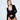 czarne damskie body z dekoltem v "Black"