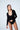 czarne damskie body z dekoltem v "Black"
