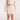 krótka luźna bawełniana bluza damska z prążka "Light Beige"