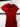 Red V-Neck Dress - W715
