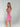 Tina – geripptes Racerback-Minikleid – ROSA