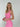 Tina – geripptes Racerback-Minikleid – ROSA