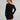 Sable - luźna sukienka mini przewiązywana z mikro modalu - Black
