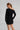 Sable - luźna sukienka mini przewiązywana z mikro modalu - Black