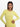 Eos - prążkowany top basic z długim rękawem - BUTTER YELLOW