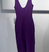 Magy - sukienka maxi z okrągłym dekoltem na ramiączkach - W677