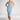 prążkowana sukienka midi na cienkich ramiączkach "Baby Blue"