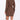 luźna bawełniana sukienka z prążka z golfem i długim rękawem "Chocolate"