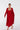 Lily - prążkowany długi kardigan basic - Red