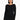 dopasowana sukienka midi z prążka z rozpinanym dekoltem z długim rękawem "Black"