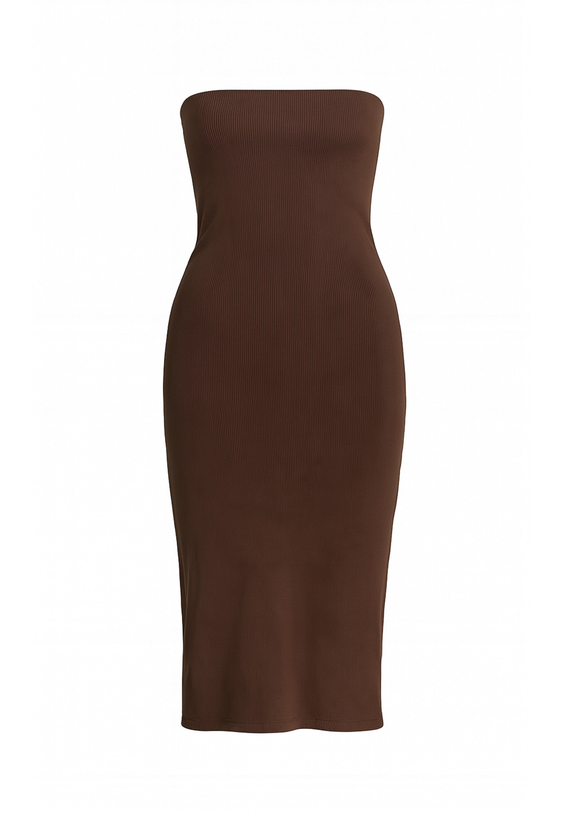 Melrose – Geripptes, gerade geschnittenes Midikleid