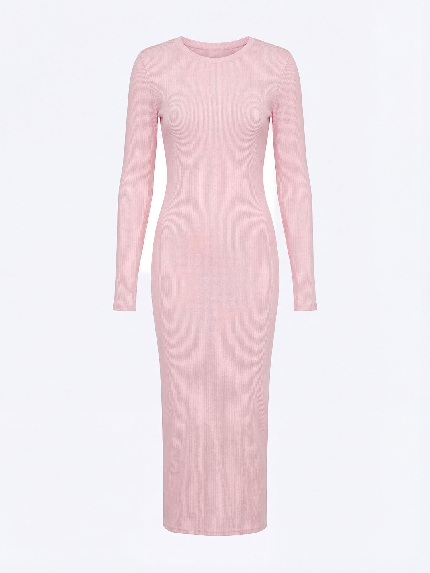 Eos - klasyczna prążkowana sukienka maxi