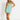 Tina - prążkowana sukienka mini typu bokserka - AQUA SKY