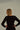 czarna ściągaczowa bluzka damska z okragłym dekoltem "Black"
