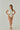 białe prążkowane damskie body basic "Ecru"