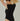czarne prążkowane damskie body basic "Black"