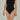 czarne prążkowane damskie body basic "Black"