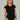 czarne prążkowane damskie body basic "Black"