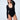 czarne damskie body z dekoltem v "Black"