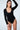 czarne damskie body z dekoltem v "Black"