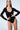 czarne damskie body z dekoltem v "Black"
