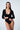 czarne damskie body z dekoltem v "Black"