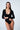 czarne damskie body z dekoltem v "Black"