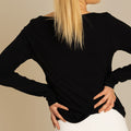 czarna koszulka damska basic "Black"