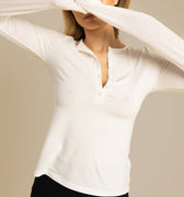 damska bluzka ecru z guzikami "Ecru"