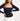 dopasowany prążkowany top z bawełnianej dzianiny z kwadratowym dekoltem "Navy Blue"